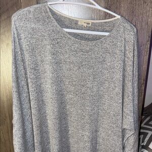 Quarter sleeve dress Wilfred Gray Marled Knit dress maxi with pockets!